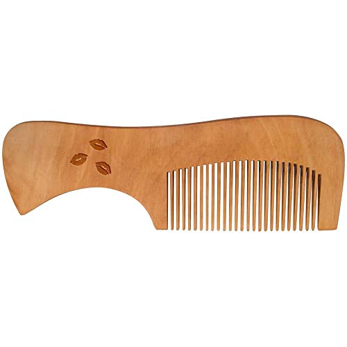 Дървена четка за коса Целувки от червило (HA00042489)
