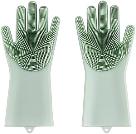 Силиконови ръкавици за миене на съдове, гумени ръкавици за миене на съдове, за многократна употреба ръкавици за почистване на кухни