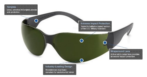 Защитни очила Портал Safety 46CM75, сертифицирани по стандарта UL Starlite, лещи с кехлибарен цвят, Камуфляжная дограма (опаковка от 10 броя)