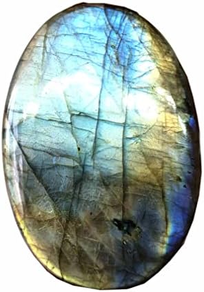 TGSC 117.70 Ct Натурален лабрадорит, с множество Светлини с Овална форма, Размер 52x36x6 mm, Висококачествен Насипен Скъпоценен камък, Най-добрите За производство на бижута и