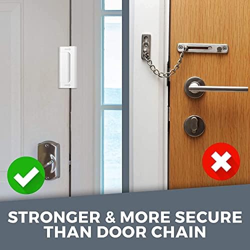 Система за заключване на вратите за дома за сигурност (комплект от 2 части) - Лесен за инсталиране на устройството, за да затвори