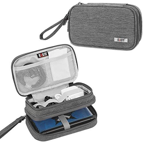 Калъф за съхранение на BUBM с две отделения, който е Съвместим с 3DS /3DS XL/ New 2DS XL, Защитна Чанта За носене, Преносим Калъф-Органайзер за пътуване, Съвместим с 3DS/3DS XL/ New 2DS XL