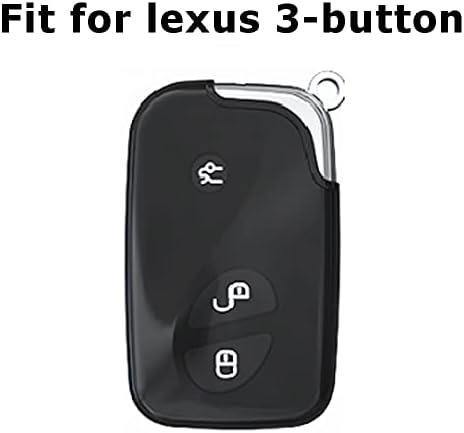 ontto 3-Бутон Ключодържател, Стилен Калъф за ключове, Подходящ за Lexus GS300 RX350 RX450h IS350 IS250 Бежово