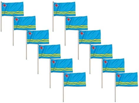 Флаг Аруба 12 x 18 см - 3 бр.