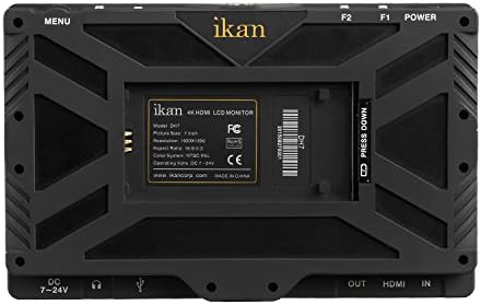 Кардан подвес Ikan DS2 на Очевидец и комплект монитори DH7 за Canon 900 - Черно - DS2-DGK-C