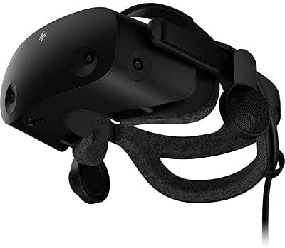 Слушалки HP Reverb G2 VR с контролер, Регулируеми обективи и лектори от Valve, LCD-панели, за игри, с Ергономичен дизайн, 4 Камери,