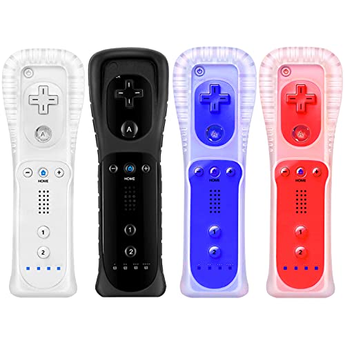 Контролер KDYGPDCT Wii дистанционно управление на Wii в комплект със силиконов калъф и каишка за китката, е съвместима