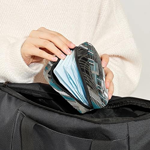 Чанта за съхранение на Хигиенни Кърпички ORYUEKAN, Преносими Многократна употреба Менструални Тампони джоб, Чанта за Съхранение на Тампони за Жени и Момичета, Лоскутн?
