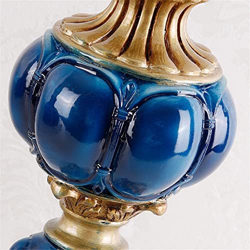 По-добре да купя Тифани стил Апартамент синьо затъмнение на настолна лампа настолна лампа във викториански стил, украсени