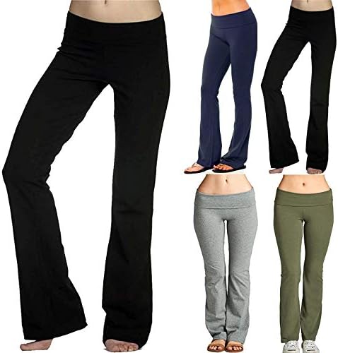 Дамски панталони за йога VEZAD с изрези за тренировка на корема, Непрозрачни Панталони За йога с голенищем