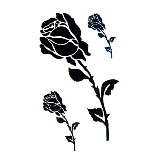 Етикети с рози Татуировки 10шт Временни Татуировки по тялото Художествени аксесоари на ivanka dimitrova Рулонная хартия (Многоцветен, един размер)