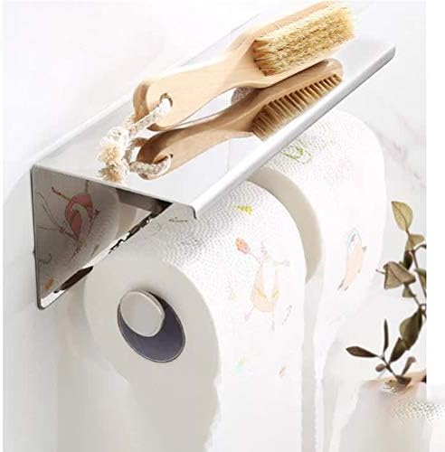 Титуляр на ролка тоалетна хартия LXYDD 304 Неръждаема Стомана Без Перфорация, Държач за Хартиени Кърпи за ръце, Тава За