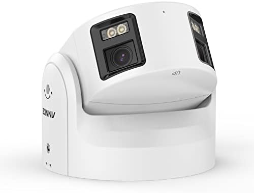 Градинска PoE-камера ANNKE NCD800 4K, Двухобъективная IP-PoE-камера за сигурност с функция за изкуствен интелект, панорамен зрителен