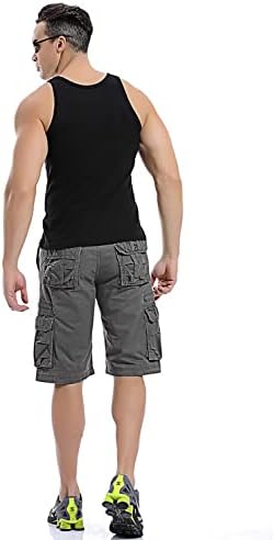 Мъжки къси панталони-Карго Свободно Намаляване на utcoco с множество джобове от памук-Карго за мъже