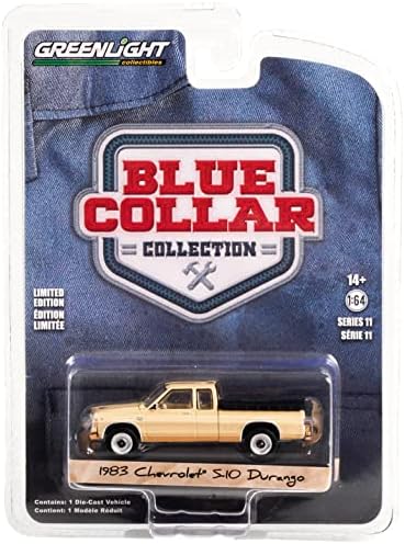 1983 Chevy S-10 Durango Пикап Кафяво с Кафяви ивици и черно Одеяло Blue Collection Collection Series 11 1/64 Molded модел на колата