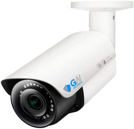GW Security 8MP 4K H. 265 UltraHD 3840 x 2160P PoE Външна Защитени От Атмосферни Влияния IP камера за Сигурност Bullet с Двигател зуум-обектив 2,8-12 мм (GW8050MMIC)