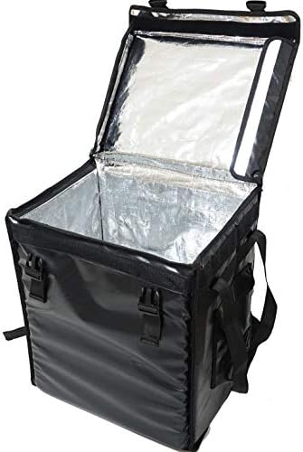 PK-66V: Средно раница за доставка на храна, 16 L x 12 W x 18 H, Горно зареждане, Изолирани чанта за доставка на пица, Раница за изнасяне