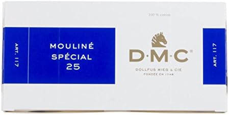 Памучни конци DMC за бродиране от 6 нишки Тъмно-тюркоаз (опаковка от 12 броя)
