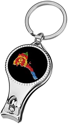 Еритрея Тухла Карта Флаг Машина За Рязане на Ноктите на Преносим Метален Нож за Нокти, пила за нокти за Мъже Жени