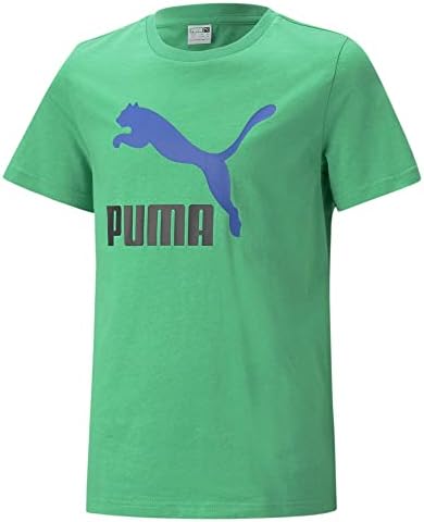 Ежедневни Блузи с Кръгло деколте и Къс Ръкав с Логото на PUMA Детски Boys Classics Ежедневни Блузи с Къс ръкав - Зелен