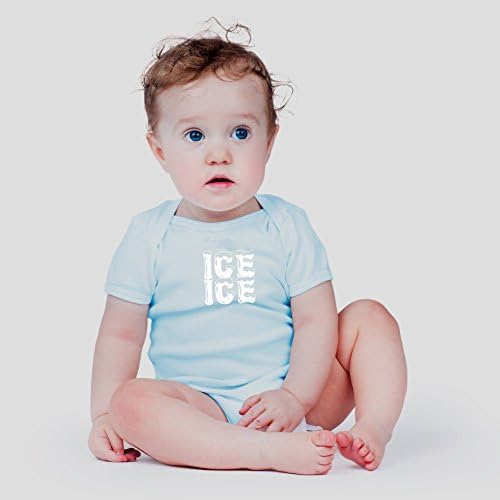 AW Fashions Ice Ice Baby - Пародийная Скъпа Нестандартен, Забавен Детски едно Парче Боди За новородени