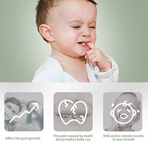 Малко Сурикат 42 бр. за Еднократна употреба Детска четка за Зъби за Бебета и новородени | Петна от мляко и Кариес | Средство за почистване на езика на детето с FFS и 5-Сло