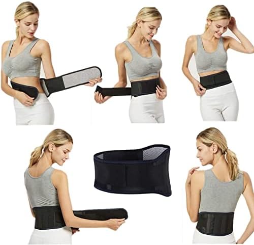 Бандаж за гърба с подгряване за по-магнитотерапии INHOTIKI за жени и мъже, за улесняване на болки в гърба, Регулируеми Поддържащ колан, подходящ