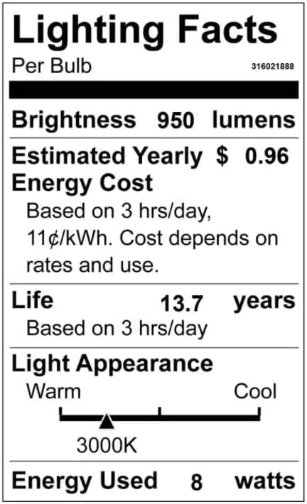 Лампи EcoSmart 100-Ватов Еквивалент A15 С регулируема яркост, Вентилатор за домакински уреди, Прозрачна Стъклена нишка