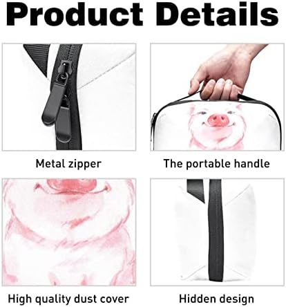Сладко Розово Органайзер за електрониката под формата на Прасе, Водоустойчива Чанта за съхранение на Кабела и Кабела за