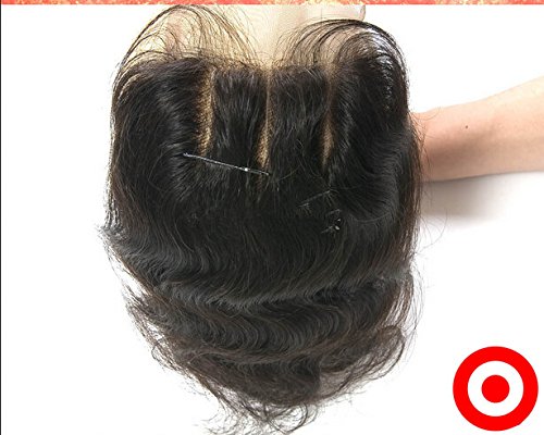 DaJun Hair 7A 3 връзки Коса С Кружевными обков 3-Лентов Част от Монголската Девствени Човешка Коса Remy Обемна Вълна Естествен Цвят (марка: DaJun) 16 затваряне + 161820патици