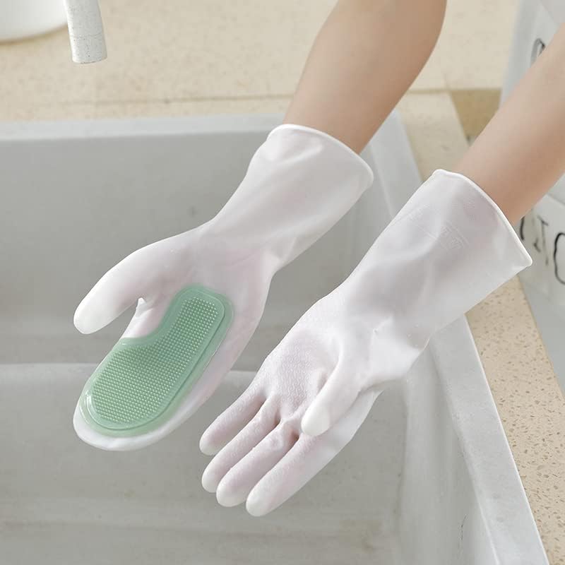 Ръкавици за миене на съдове SJDOFU за Многократна употреба Мултифункционални Ръкавици За почистване Силиконови Ръкавици За миене на Домакински