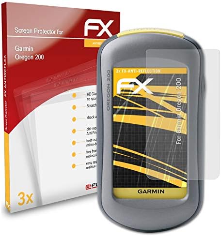 Защитно фолио atFoliX, съвместима със защитно фолио Garmin Oregon 200, Антибликовая и амортизирующая защитно фолио FX Протектор (3X)