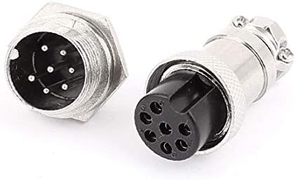 Скоба за кабел Х-DREE GX16-7 16 мм Винт 7-пинов Метален Авиационен конектор (Инсталационен кабел GX16-7 16 мм, Tornillo, съединител