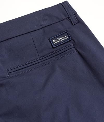Мъжки панталони цвят Каки Ben Sherman - Удобни Ластични панталони-чиносы Slim Fit