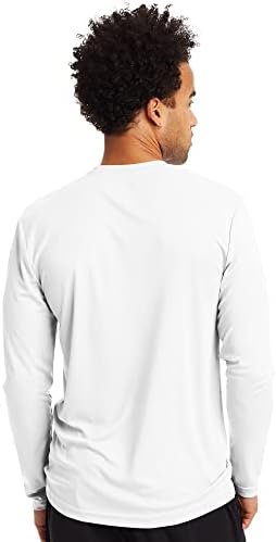Мъжка тениска Hanes с дълъг ръкав, Абсорбиращи влагата тениска Cool Dri, Performance Tee, 2 опаковки