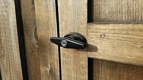 Комплект за заключване с Т-образна дръжка за вратата на плевнята - Удължен прът 5-1 / 2 - Включва 2 ключа, 2 винта, шестограмен ключ, прът