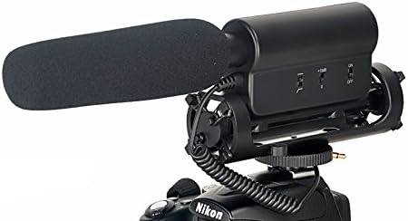 Микрофон Shotgun (стерео) с предното стъкло и капачката на Мъртва Котка за Sony Alpha A6300 (с мультиинтерфейсным адаптер)
