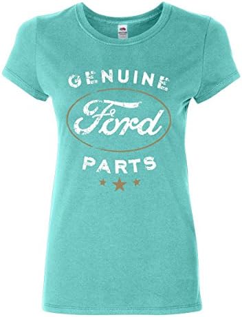 Оригинална Дамска тениска Ford Parts С Потертым Логото на Ford в памучна тениска