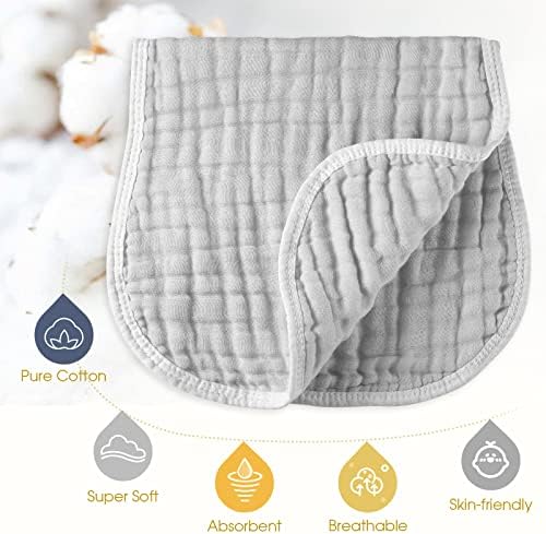 Муслиновые кърпички оригване MUKIN - Комплекти от бебешки кърпички оригване за мъже. Идеален за салфетки от оригване на новороденото