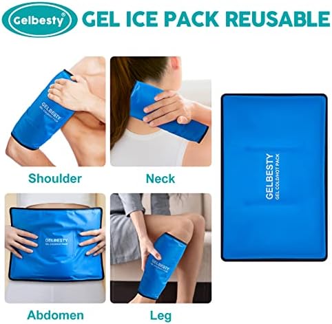 Гелевый пакет с лед за наранявания е за Еднократна употреба - (Стандартен размер: 11x14,5 инча), Пакет с лед за бедрата, на рамото, на гърба