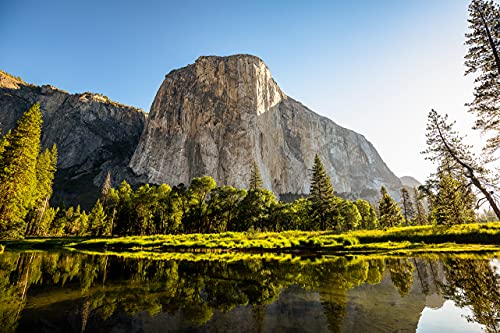 Снимка на Сиера Невада, Принт (без рамка), Картината на Ел Капитан лятна сутрин в национален парк Йосемити, Калифорния, на