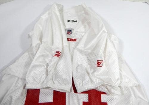 2009 San Francisco 49ers 64 Game Пуснати на Бялата Обучение фланелка XL DP32795 - Използваните тениски Без подпис за игри в NFL