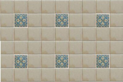 Мексикански плочки Verona Alhambra Talavera с размер 4,2x4,2 9 бр. пушена