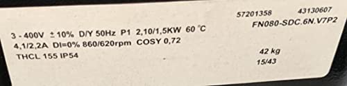 Вентилатор за охлаждане FN080-SDC.6N.V7P2 400V 4.1/2.2 A 2100/1500 W 860/620 об/мин
