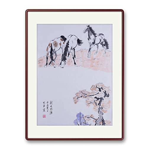 Кон Анилмал Дърво Китайска Живопис Ръчно Рисувани Стенни Изкуството на Източна Четка За Миене на Мастило Акварел Интериор за