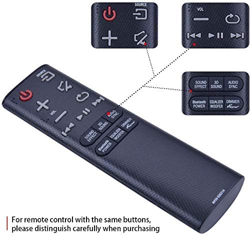 Нов AH59-02631A Взаимозаменяеми дистанционно управление на аудио панел, Подходящ за Samsung Sound Bar HW-H450 HW-HM45 HW-HM45C HWH450 HWHM45 HWHM45C HW-H450/ZA