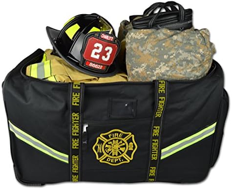 Чанта за екипировка Пожарникар Бункер Светкавица X Premium количка с Прибиращ се дръжка, Напълно Формованная, 3 Цвята