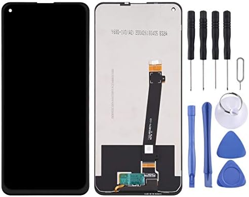 Резервни части за вашия мобилен телефон LCD екрана и Дигитайзер в Пълна монтаж за HTC U20 5G Гъвкав кабел (Цвят: черен)
