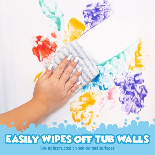 Сапун за рисуване с пръсти в банята Вана Works, класически, 6 опаковки | Нетоксичная | Моющаяся боя за банята за рисуване с пръсти по стените