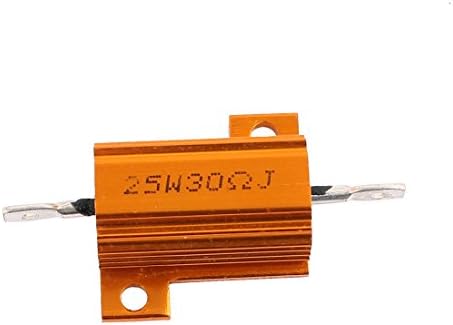 Aexit 30 Ω Фиксирани Резистори +/-5% 25 W Розово-Златист Тон на Алуминиеви Телена Резистори С корпус Единични Резистори 3 бр.